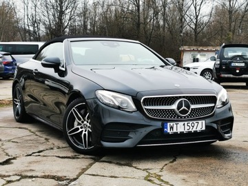 Mercedes Klasa E W213 Cabrio 2.0 300 245KM 2018 MERCEDES F-VAT23%, E300 Cabrio, Burmester, Automat, Skóra