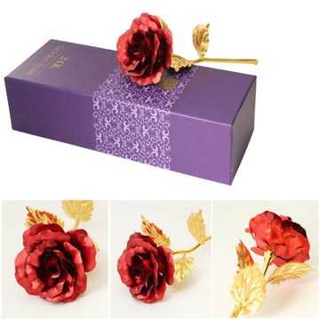 ВЕЧНАЯ РОЗА СО ПОДСТАВКОЙ 24K RED LOVE GIFT
