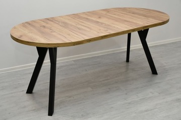 Комплект скандинавский-лофт, круглый стол диаметром 90 + 4 стула, цвет на выбор