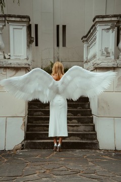 Белые крылья для фотосессий