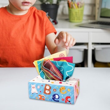 Достаем салфетки Сенсорная игрушка для малышей