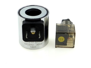 Cewka Elektrozaworu 24V DC Fi 23 mm z Wtyczką LED
