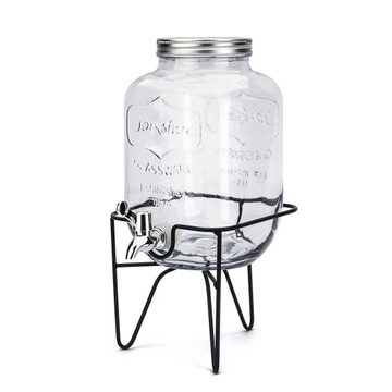 БАНКА С КРАНОМ, банка, контейнер для ВОДЫ, ЛИМОНАДА, ХОЛОДНОГО ЧАЯ, ПОДСТАВКА, 4Л