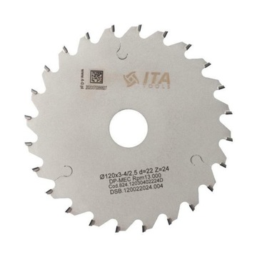 Ita Tools podcinak trapezowy DIAMENT 120x22x24Z H4
