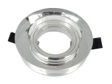 OPRAWA HALOGENOWA GRUBA SZKLANA LED OKRĄGŁA BIAŁA