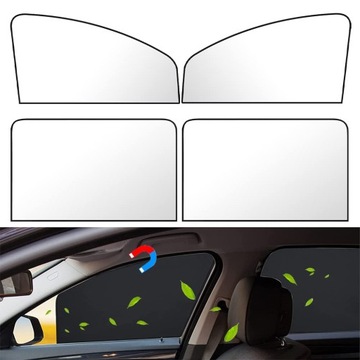 РОЛЛЕТНИЦЫ-СОЛНЦЕЗАНИЦЫ ДЛЯ ОКОН АВТОМОБИЛЯ, 4 шт.