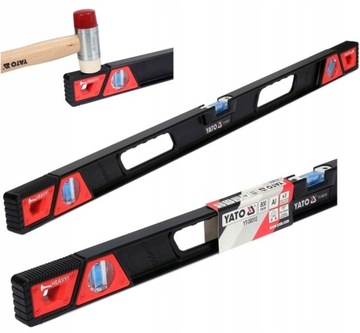МАГНИТНЫЙ УРОВЕНЬ YATO 80 см АЛЮМИНИЕВЫЕ УДАРОПРОЧНЫЕ МАГНИТЫ БАМПЕРА