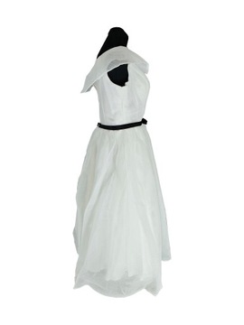 Suknia sukienka ślubna biała midi pin-up 14