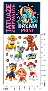 Татуировки для детей моют временные собачьи патруль