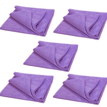 5x WaxPro NoLimit Violet Miękkie Mikrofibry Bez Obszycia Delikatne 40x40 cm