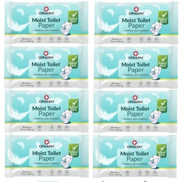 8x Gruby Papier nawilżony mokry HIPOALERGICZNY 384