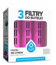 DAFI 3 FILTRY DO BUTELEK FILTRUJĄCYCH 100% NATURALNY WĘGIEL Z ŁUPIN KOKOSA