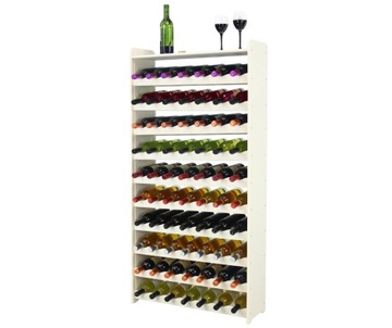 Regał na wino z półką RW-16 /70 butelek/ - Ecru