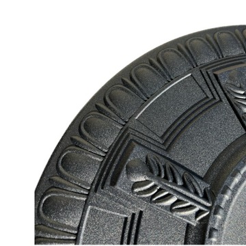 Потолочная розетка, стеновая панель, ЧЕРНЫЙ R-2