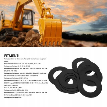 ШАЙБА ШТИФТА КОВША 40 ММ ШТИФТ КОВША ЭКСКАВАТОРА ДЛЯ DAEWOO-SOLAR 035