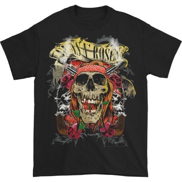 Moda męska T shirt Guns N' Roses Czaszki Retro oddychający 253544