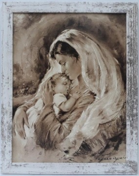 ŚWIĘTY OBRAZ MATKI BOŻEJ BOSKIEJ KARMIĄCEJ 35X45