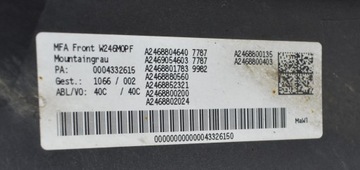 MERCEDES B TŘÍDA W246 FACELIFT NÁRAZNÍK PŘEDNÍ ORIG.