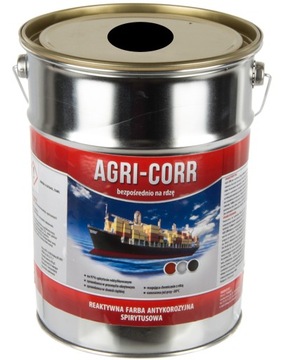FARBA OKRĘTOWA NA RDZĘ OCYNK ALUMINIUM METAL 5L