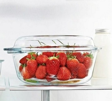 Устойчивый судно с круглой крышкой 2100 мл Borcam Pasabahce