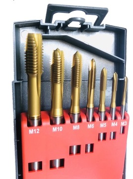 FANAR Zestaw gwintowników maszynowych M3-M12 TIN