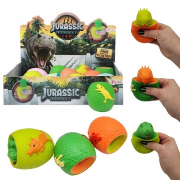 12 kusů Dinosaurus Mačkací Hračka antistresové Stlačitelné relaxační Smyslové