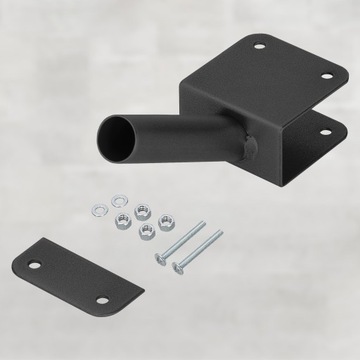 ДЕРЖАТЕЛЬ ОДИНОЧНЫЙ ПРЯМОЙ БАЛКОННЫЙ ФЛАГ ДЛЯ ФЛАГОВ НА ПЕРИЛАХ, 1 РАМКА, ЧЕРНЫЙ