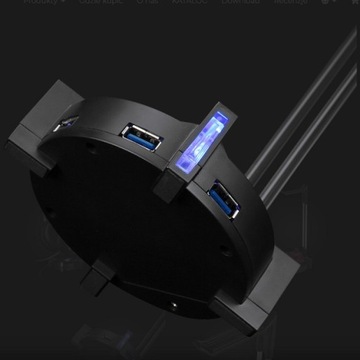 Marvo HZ-04 Подставка для наушников с подсветкой, 4x U