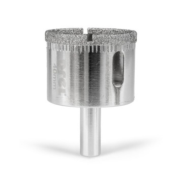 АЛМАЗНАЯ КОРОНОЧНАЯ ПИЛА 40 ММ ДЛЯ СТЕКЛЯННОГО КИРПИЧА, МОКРО СВЕРЛЕНИЕ