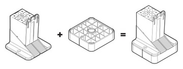 Кронштейн клиновой RAPTOR XL1 125-155 мм для лаг