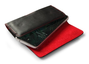 LURESKO Skórzana kabura do paska pokrowiec etui case na telefon 165x82x12