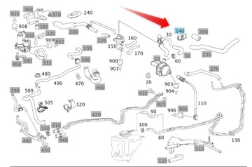 DRŽÁK PŘÍVODŮ OBJÍMKA MERCEDES W221 A1695010520
