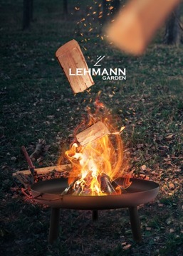 САДОВАЯ ПЕЧЬ LEHMANN 80 СМ ДЛЯ ГРИЛЯ, ЧЕРНЫЙ СТАЛЬНОЙ КАЛДЕЛЬ
