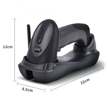 Czytnik Skaner Kodów Kreskowych QR 1D 2D STACJA DOKUJĄCA USB BEZPRZEWODOWY