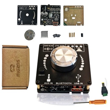 Стереоусилитель MOZOS WS DIY 2x50 Вт класса D Bluetooth ЦАП USB AUX