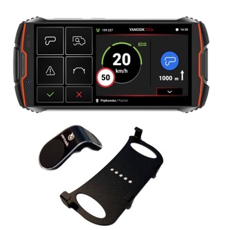 YANOSIK GTM KOMUNIKATOR DROGOWY +ABONAMENT 12 MIES + UCHWYT METALOWY ŻABKA