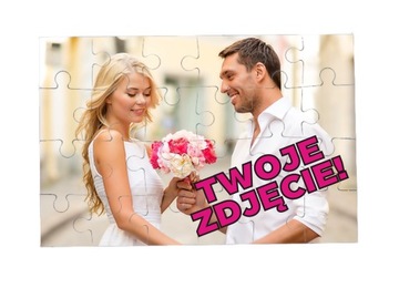 FOTO PUZZLE z Twoim nadrukiem POCZTÓWKA