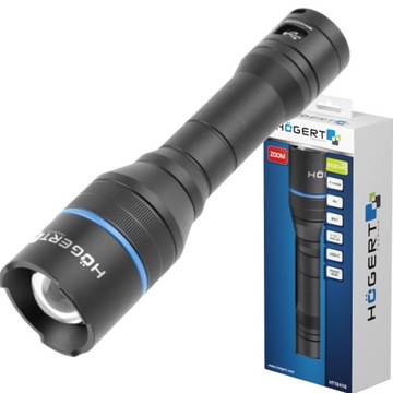 LATARKA RĘCZNA ALUMINIOWA AKUMULATOROWA WODOODPORNA ZOOM LED 3100lm