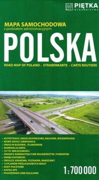 POLSKA 1:700 000 MAPA SAMOCHODOWA DROGOWA 2023