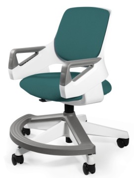 Детский стул ROOKEE TEALBLUE регулируемый 4-14 лет Вращающийся стул