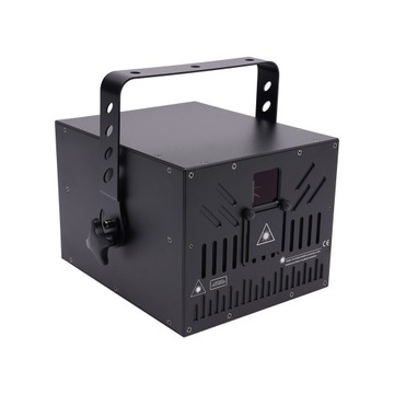 DMX LASER ANIMACYJNY ROBO 10W ILDA LASEROWY DO 500m² 12/21CH
