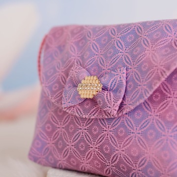 Розовая сумка для девочки 205 с декором