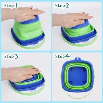 СИЛИКОНОВОЕ ВЕДРО ДЛЯ ПЕСКА, СКЛАДНОЕ ДЛЯ ПЕСКА, ЦВЕТА