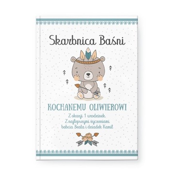 KSIĄŻKA bajki prezent dla dziecka Miś Indianin