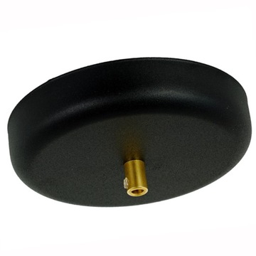 Podsufitka metalowa 1 otwór 135 mm czarna złoto