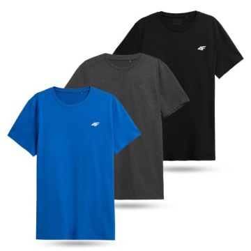 МУЖСКАЯ ФУТБОЛКА 4F СПОРТИВНАЯ ХЛОПКОВАЯ НАБОР, 3 ПАКЕТА, LIMITED