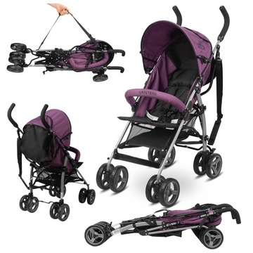 WÓZEK SPACEROWY SPACERÓWKA WYGODNY PARASOLKA LEEKI MOBILNY ALFA CARETERO