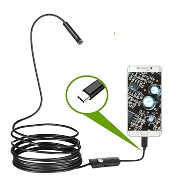 7mm USB typ C endoskop kamera Android 2m wąż