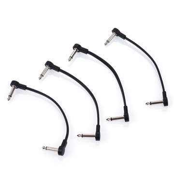 4x KABEL ZŁĄCZKA DO PEDAŁ EFEKTÓW GITAROWYCH 15 CM