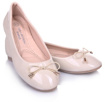 BALERINKI DZIECIĘCE LAKIEROWANE Miękkie WYGODNE ELEGANCKIE r32 - 20,5cm